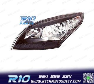 FARO IZQ PARA RENAULT MEGANE III 08-11 FONDO NEGRO