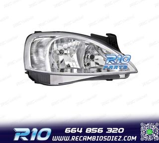 FAROS PARA OPEL CORSA C 00-06 FONDO CROMO