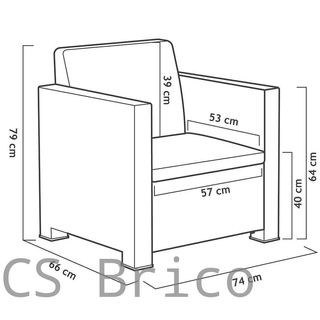 Muebles Jardín Belice Grafito