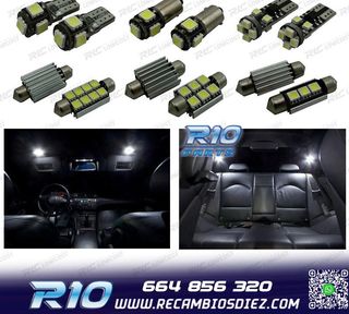 KIT 14 BOMBILLAS LED INTERIOR BMW SERIE 3 E46 SEDAN COUPE 32