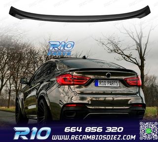 ALERON SPOILER BMW X6 F16 14-19 LOOK M PERFORMANCE NEGRO BRI