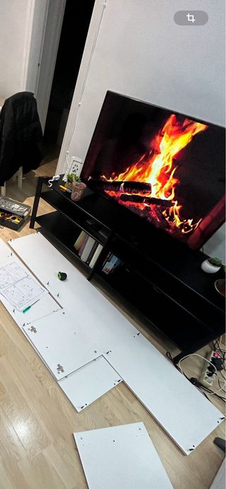 Mueble TV negro Ikea