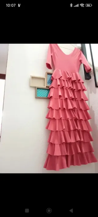 Vestido Flamenca Coral