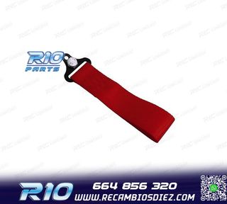 CINTA DE REMOLQUE ROJA EN TELA