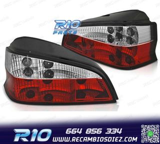 PILOTOS PEUGEOT 106 96-03 ROJO BLANCO