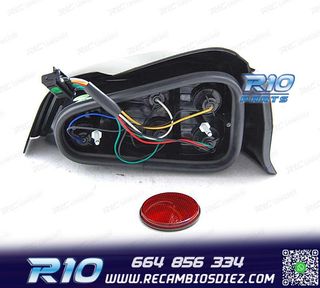 PILOTOS PEUGEOT 106 96-03 ROJO BLANCO