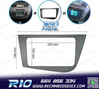 MARCO GRIS RADIO 2-DIN PARA SEAT LEON 05-12