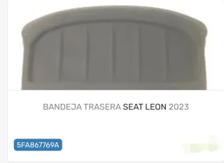 Bandeja Trasera Seat Leon 2023 5FA867769A