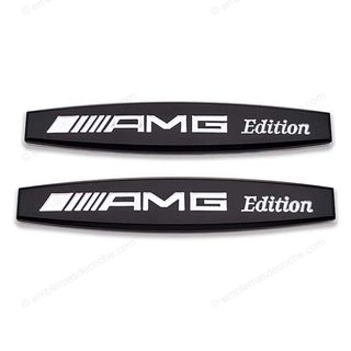 Emblema AMG Edition lateral negro metal Mercedes