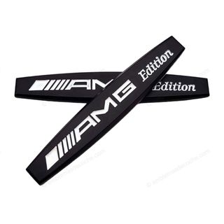 Emblema AMG Edition lateral negro metal Mercedes