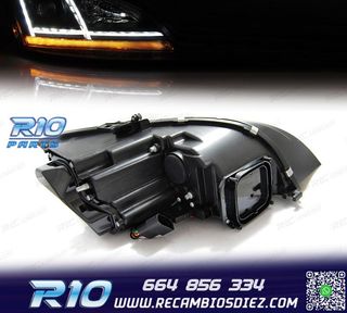 FAROS XENON AUDI TT 8J 06-10 LUZ DIURNA LED DINAMICO NEGRO