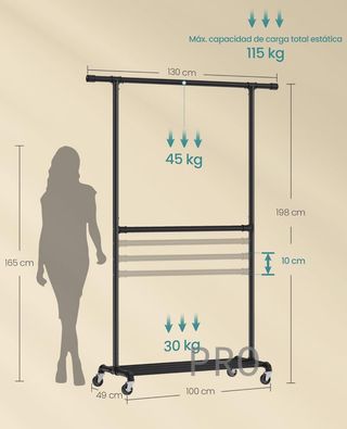 Burro perchero Songmics