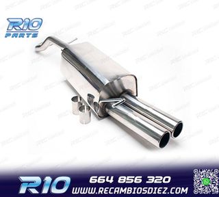 SILENCIOSO ESCAPE PARA VOLKSWAGEN VW GOLF IV 09 1996- INOX x