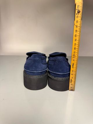 Mocassini Bibi Lou blu camoscio donna