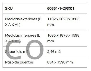 Caseta Metálica Eco Denia 113x202x180 cm - Duramax