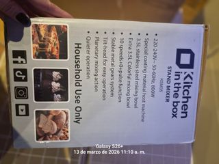 Batidora Amasadora Kitchen in the Box Rosa