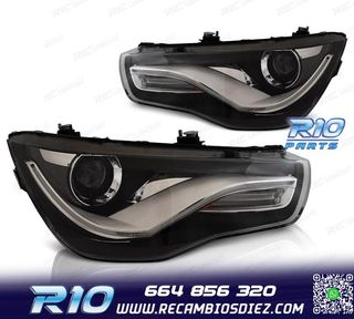 FAROS AUDI A1 10-14 TRU DRL NEGROS