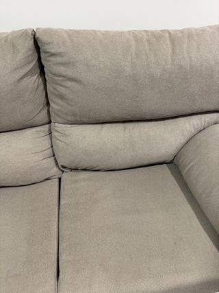 Sofá de 2 plazas beige 179x88