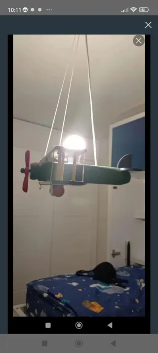 Lámpara infantil avión