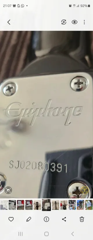 Guitarra Eléctrica Epiphone Negra