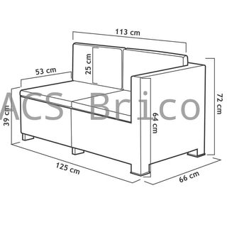 Muebles Jardín Oasis Grafito