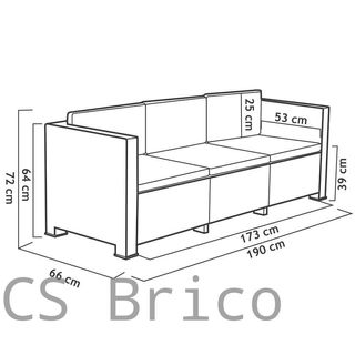 Muebles Jardín Oasis Grafito