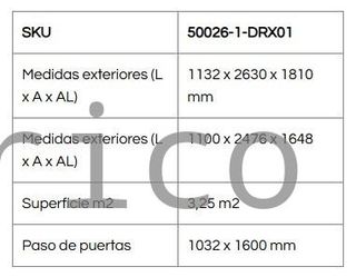 Caseta Metálica Eco Pent Roof 113x263x181 cm - Duramax