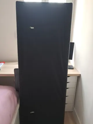 Cabecero Cama Piel Sintética Negro