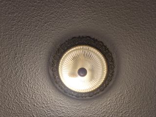 Lámpara de techo cristal y metal