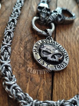 Catena Portafoglio Harley Davidson skull 1903