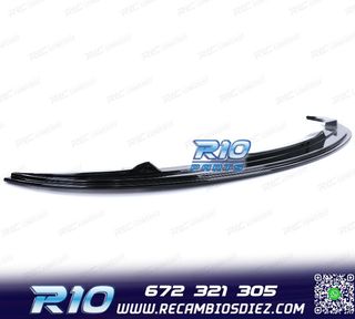 SPOILER LIP BMW E90 E91 08-12 LOOK M NEGRO BRILLO