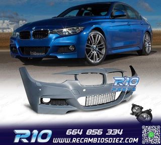 PARAGOLPES DELANTERO BMW F30 F31 LOOK M + FAROS ANTINIEBLA