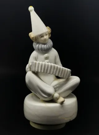 Payaso caja de músical de por con acordeón