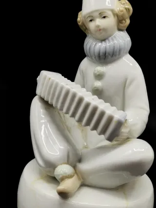 Payaso caja de músical de por con acordeón