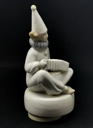 Payaso caja de músical de por con acordeón