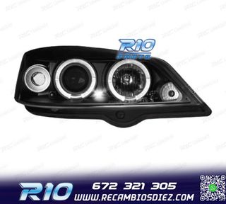 FAROS PARA OPEL ASTRA G 98-04 OJOS ANGEL CCFL FONDO NEGRO