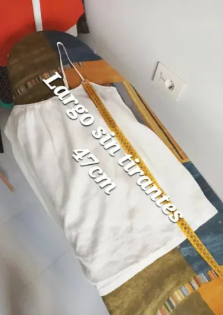 Top Tirantes Mujer Lino Talla Única MNG Casual