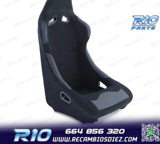 ASIENTO BAQUET UNIVERSAL ALCANTARA NEGRO LOOK POLE POSITION
