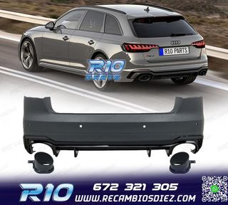 PARAGOLPES TRASERO AUDI A4 17-20 LOOK RS4