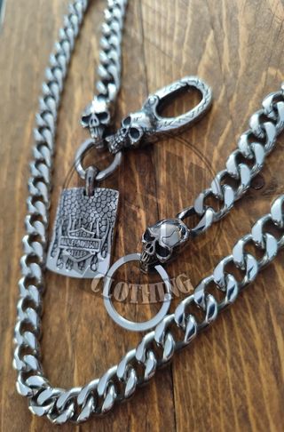 Catena Portafoglio Harley Davidson BS targhetta