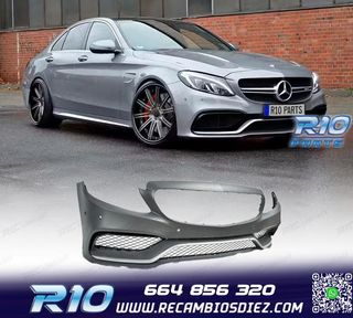 PARAGOLPES DELANTERO MERCEDES C W205 14-18 LOOK AMG C63 PLAT