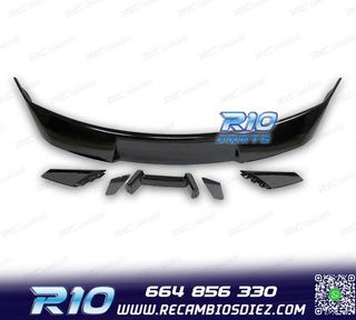 ALERON SPOILER FORD MUSTANG 15-23 LOOK GT500 NEGRO BRILLO
