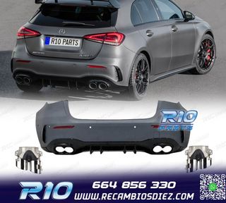 PARAGOLPES TRASERO MERCEDES CLASE A W177 18- LOOK AMG A45 +