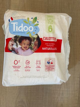 25 Pañales Tidoo T6 culottes braga