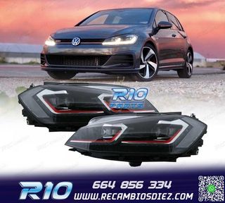 FAROS VOLKSWAGEN VW GOLF 7.5 17-19 FULL LED DINAMICOS LOOK G