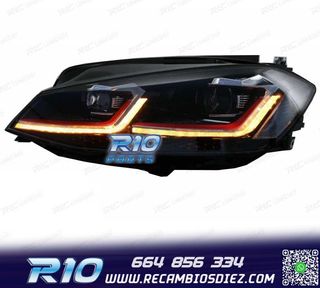 FAROS VOLKSWAGEN VW GOLF 7.5 17-19 FULL LED DINAMICOS LOOK G