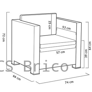 Muebles Jardín Manhattan Grafito