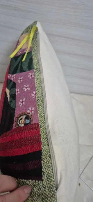 Cuscino Frida Kahlo Verde e Rosso