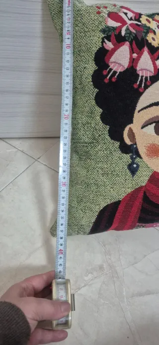 Cuscino Frida Kahlo Verde e Rosso