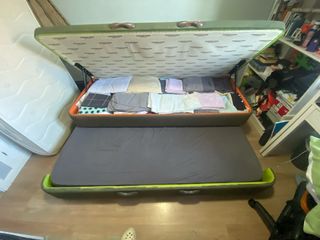 Cama nido con gran arcón de almacenaje , canape